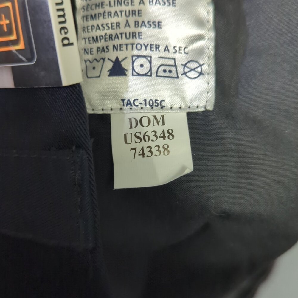 5.11 Tactical Pants Men's 32 Unhemmed Black Regular Fit PDU Class A Pant NWT - Picture 12 of 14